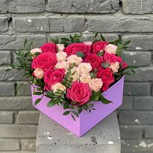 Цветочная композиция из Розы в коробке в Началово