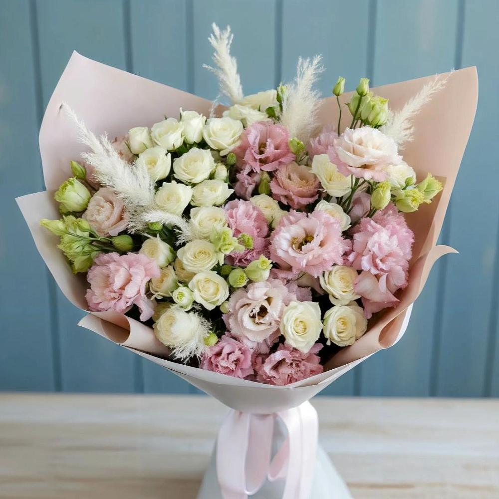 Букет цветов из: Альстромерии и Розы в Началово