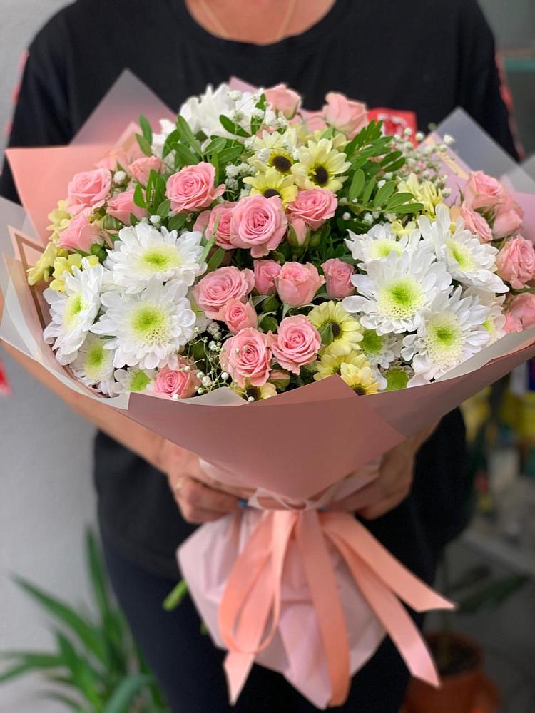 Букет цветов из: Розы и Хризантемы в Началово