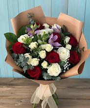 Букет цветов из:  Розы и Альстромерии в Началово