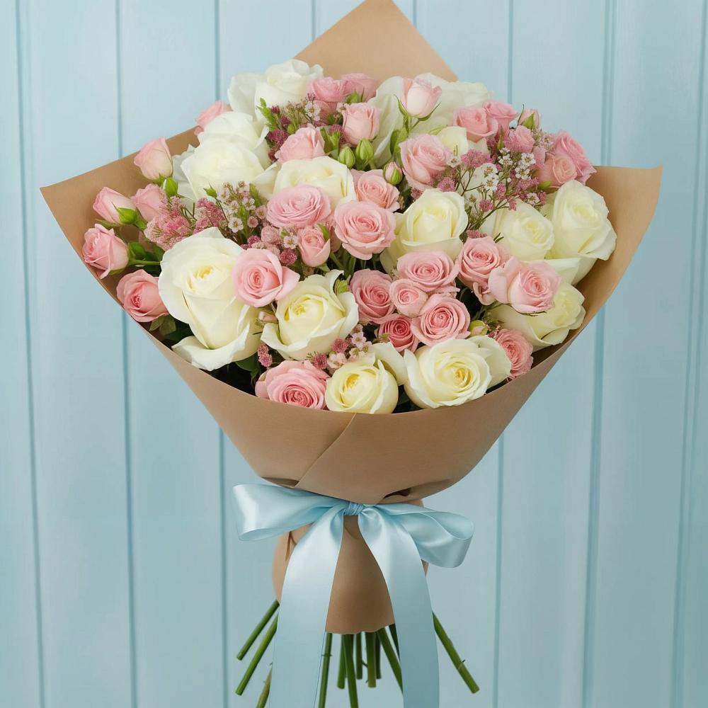 Букет цветов из: Розы в Началово