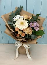 Букет цветов из:  Герберы и Хризантемы #REPLACE_PRED# Началово