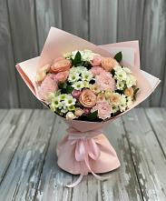 Букет цветов из:  Гвоздики, Розы и Хризантемы в Началово