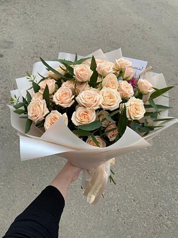 Букет Кремовые розы Латте в Началово