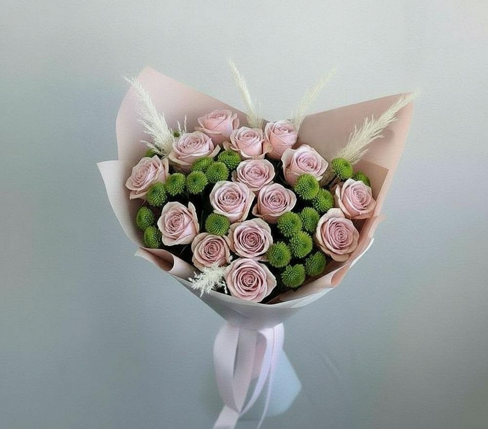 Букет цветов из: Розы и Хризантемы в Началово