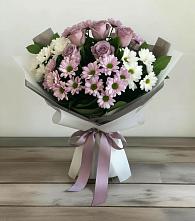 Букет цветов из:  Хризантемы и Розы в Началово
