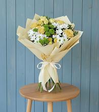 Букет цветов из:  Хризантемы и Розы в Началово