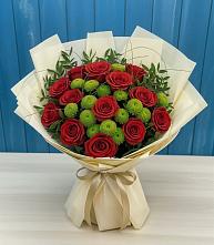 Букет цветов из:  Розы и Хризантемы в Началово