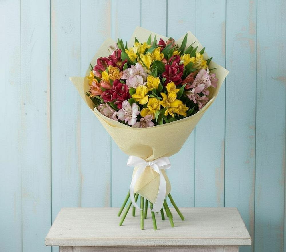 Букет цветов из: Альстромерии в Началово