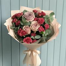 Букет цветов из:  Гвоздики и Розы #REPLACE_PRED# Началово