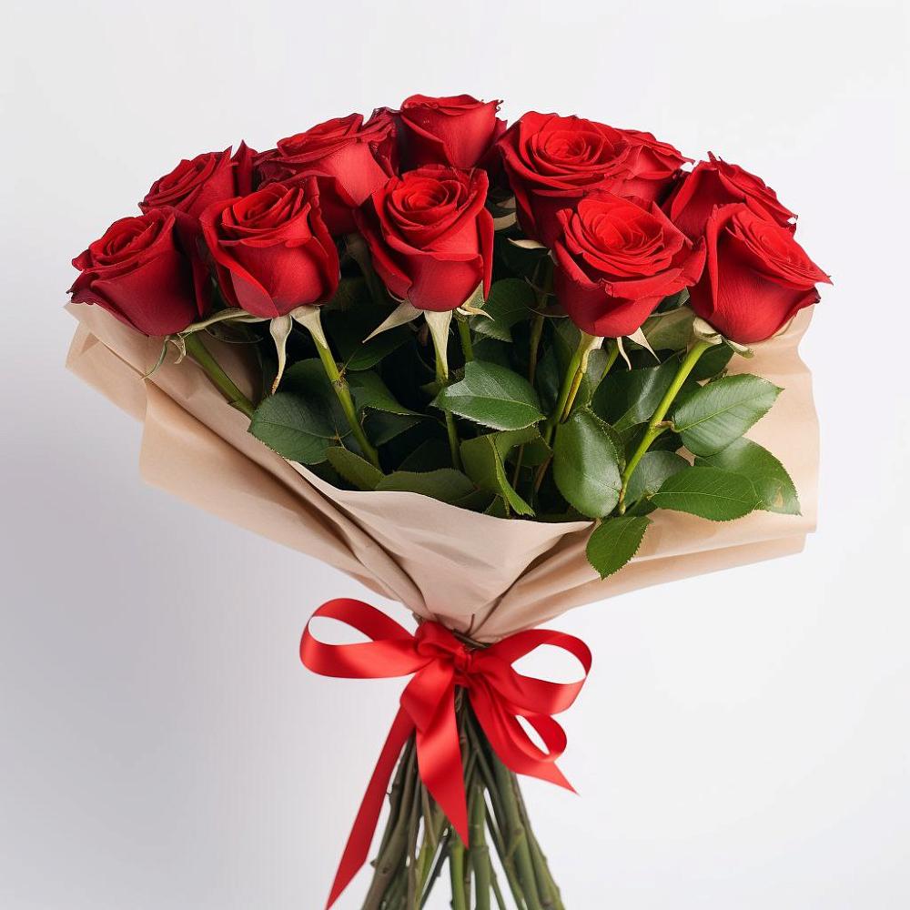 Букет 11 Красных роз Эдлесс Лав в Началово