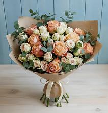 Букет цветов из:  Альстромерии и Розы в Началово